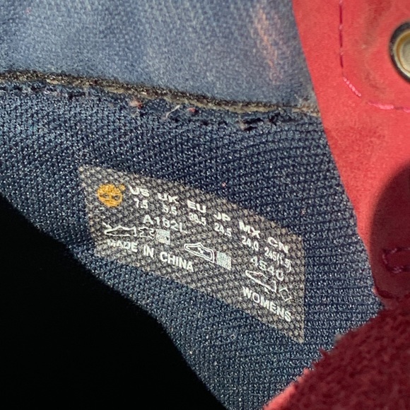 Timberland Boots Burgundy and Blue color - Picture 15 of 16